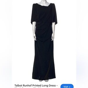 Black Long Sleeve Gown